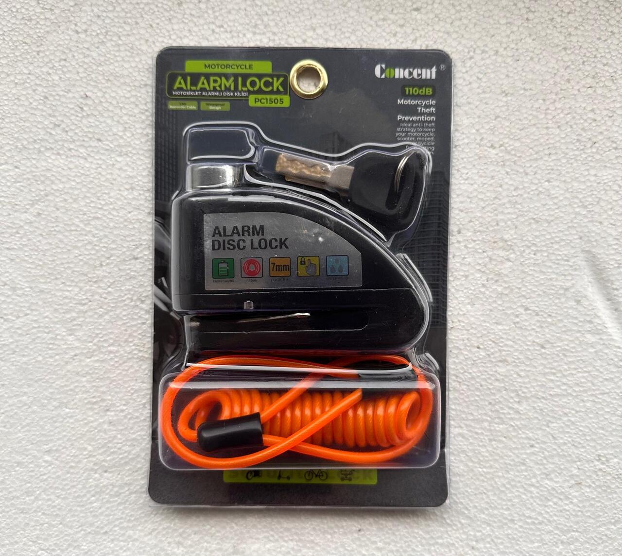 ALARMLI DİSK KİLİDİ KABLOLU