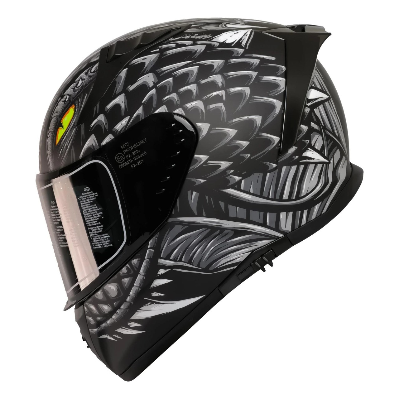 MTS 801 DRAGLAX GREY KAPALI KASK