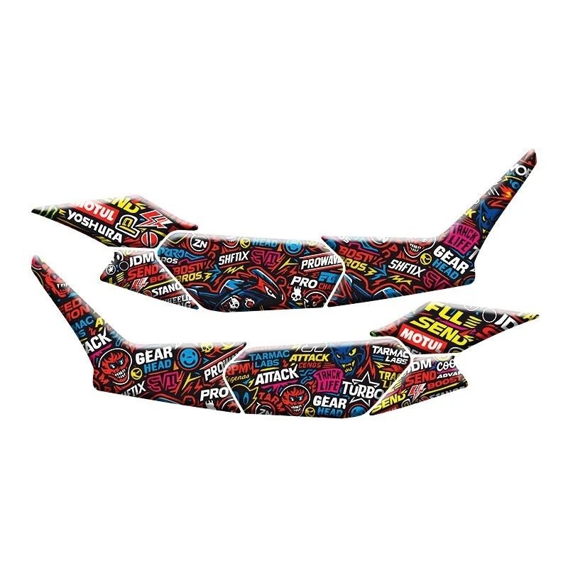 HONDA PCX 2025 UYUMLU YAN AYAK PAD KARIŞIK DESENLİ