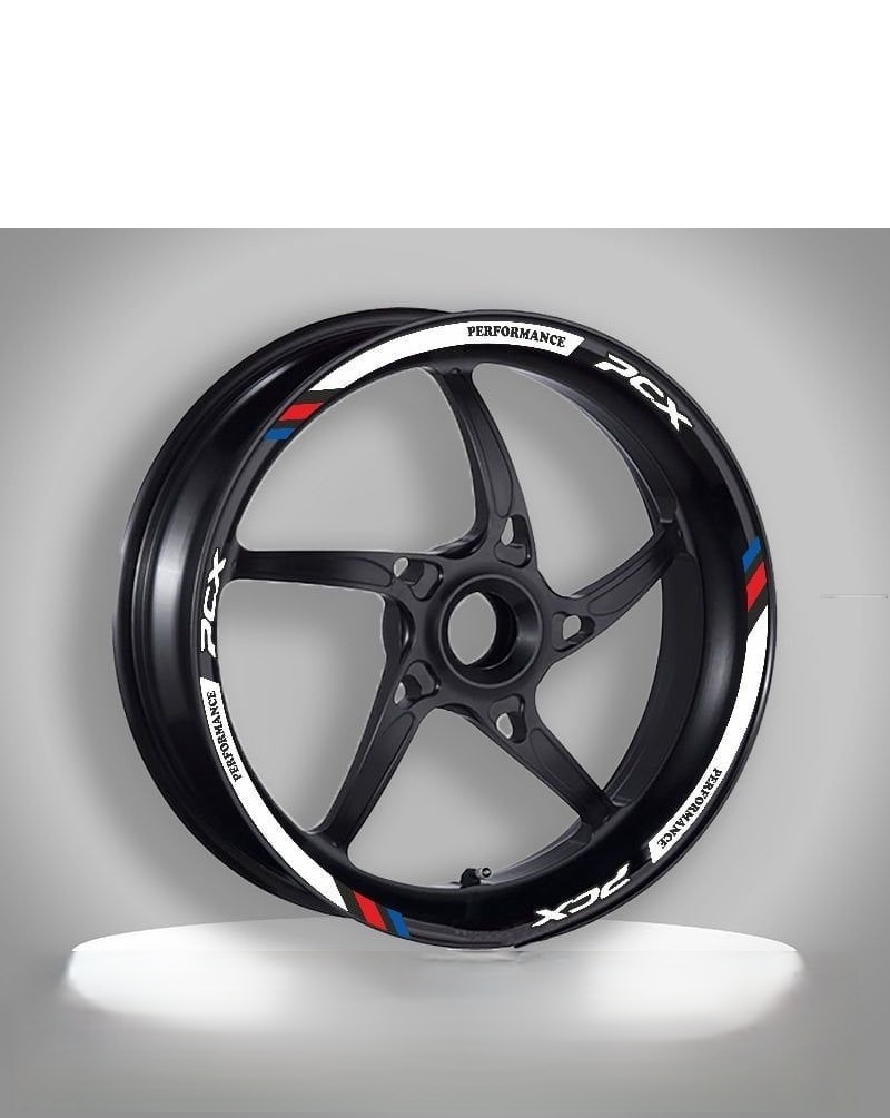 M POWER BEYAZ HONDA PCX UYUMLU 1 SET JANT ŞERİDİ