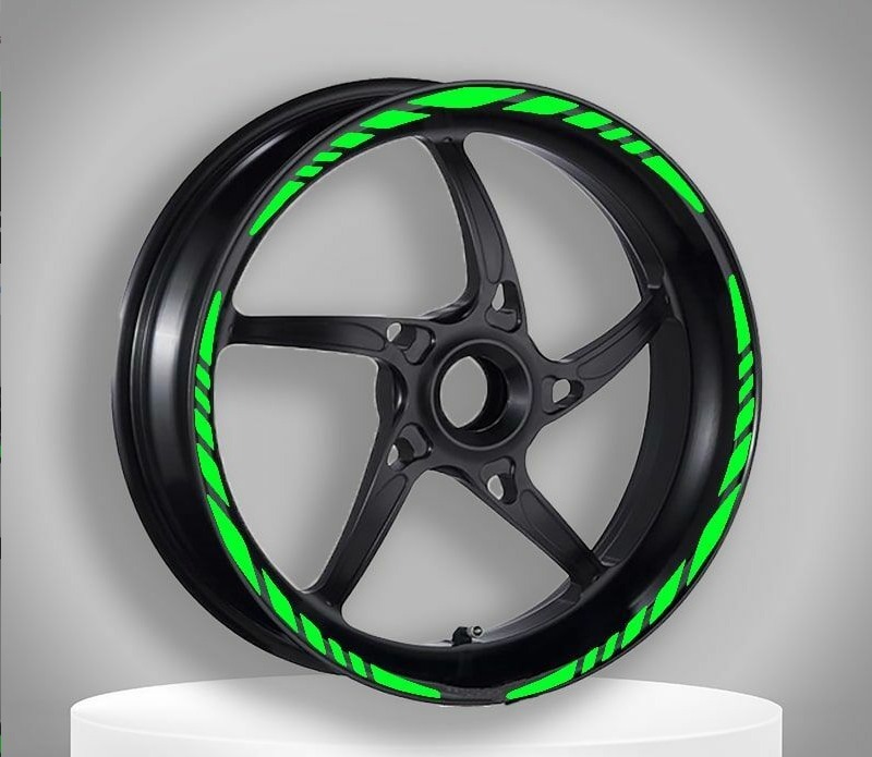 FLORASAN YEŞİL HONDA PCX UYUMLU BÜYÜK 1 SET JANT ŞERİDİ