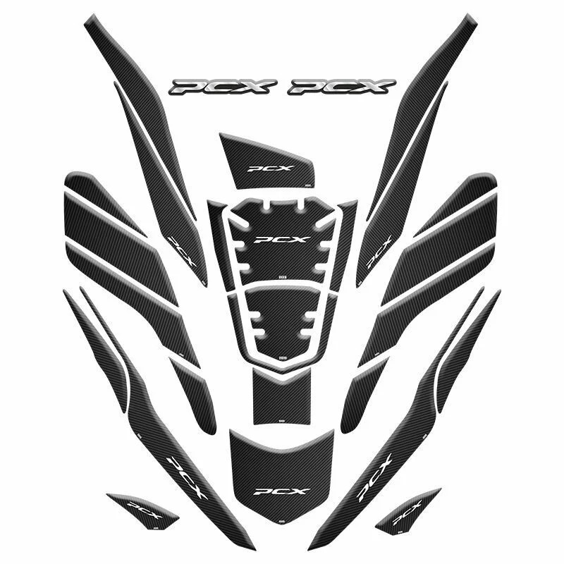 HONDA PCX 2021 - 2024 UYUMLU TANK PAD SET 36 PARÇA