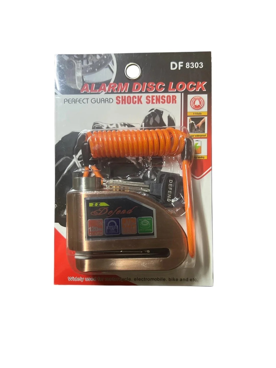 ÇELİK DİSK KİLİDİ HATIRLATMA KABLOLU DF